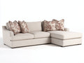 Ecksofa mit Stoffbezug 270 x 185 x 88 cm - Beige - Großzügige Sitzfläche und moderne Polsterung