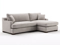 Ecksofa mit Stoffbezug 260 x 180 x 85 cm - Hellbeige - Modernes Design mit Chaiselongue